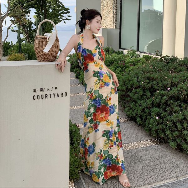 French artistic suspender dress 10