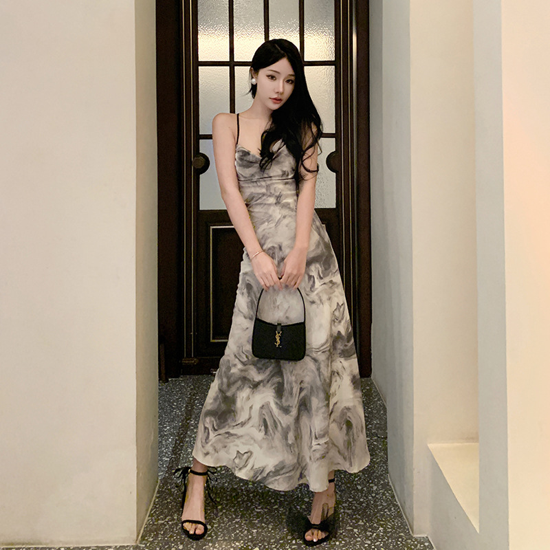 Ink painting beach dress 18