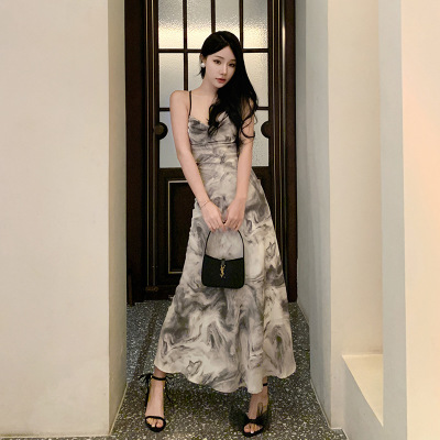 Ink painting beach dress 18