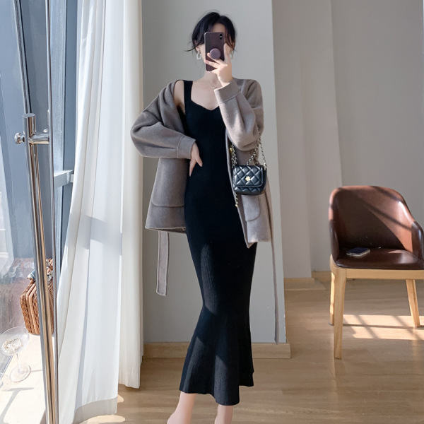 Long Mermaid Knit Dress 20