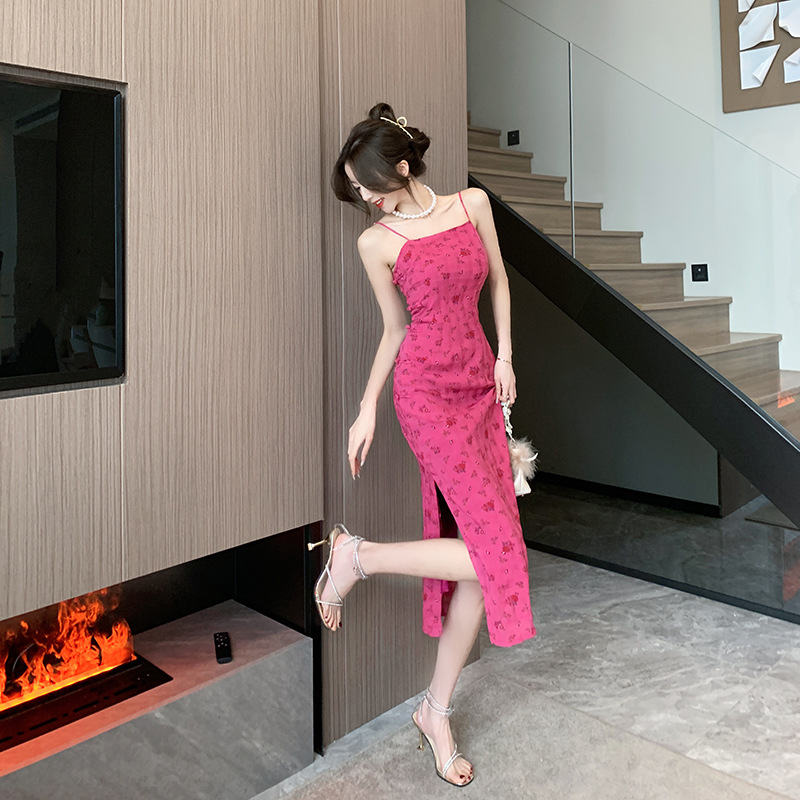 Chinese style feminine suspender dress 38