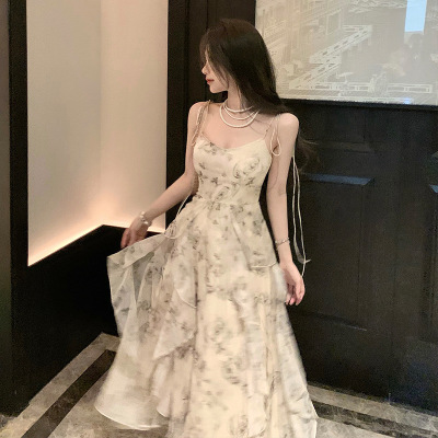 French pure desire temperament suspender skirt 40