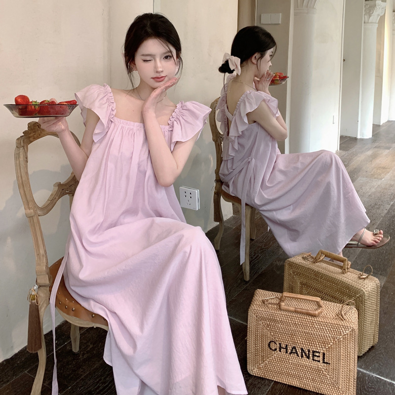 open back small sexy suspender dress 47