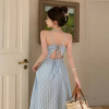 Tea Break French Blue Suspender Dress 44