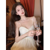 White moonlight chiffon temperament fairy dress 36