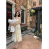 White moonlight chiffon temperament fairy dress 36