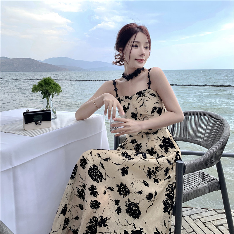Chic stunning waist suspender dress 60