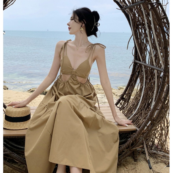 Design sense niche girl suspender skirt 58