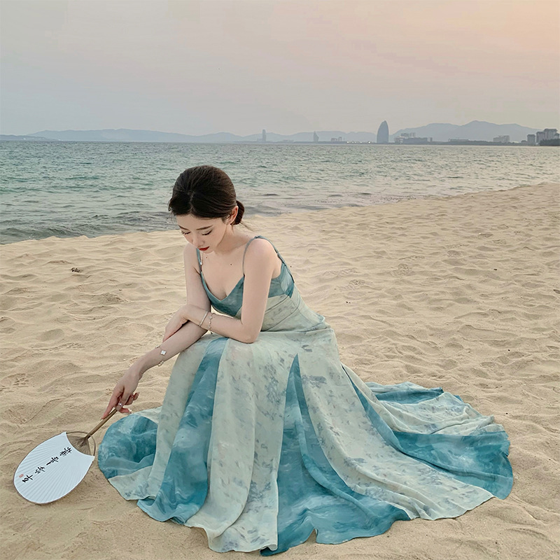 Gradient blue sundress 63