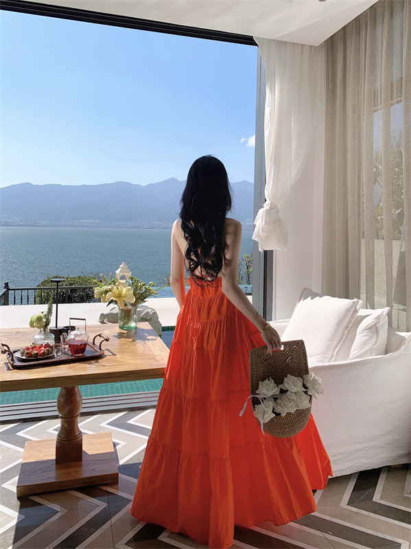 high waist swing dress 56