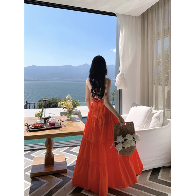 high waist swing dress 56