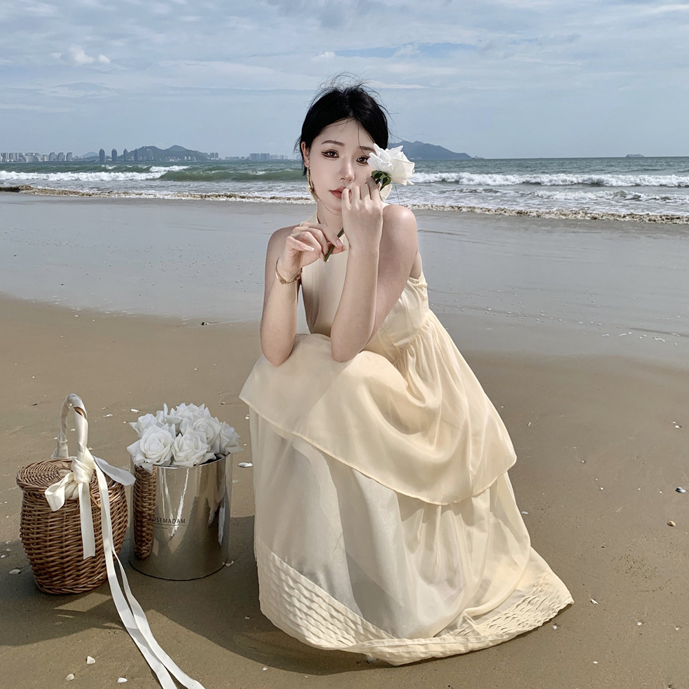 Beautiful and Gentle Double Layer Cake Dress 114