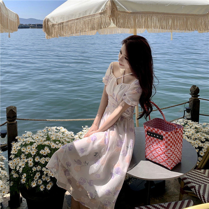 chiffon floral dress 130