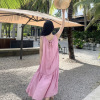 Design pink halterneck skirt 120