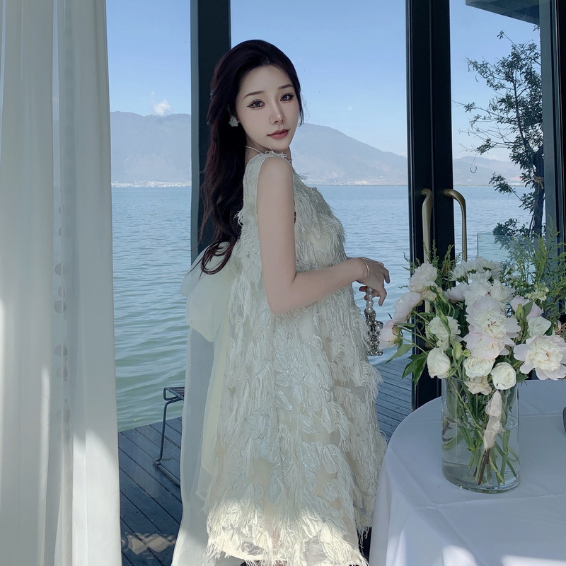 Embossed wheat ear skirt 100