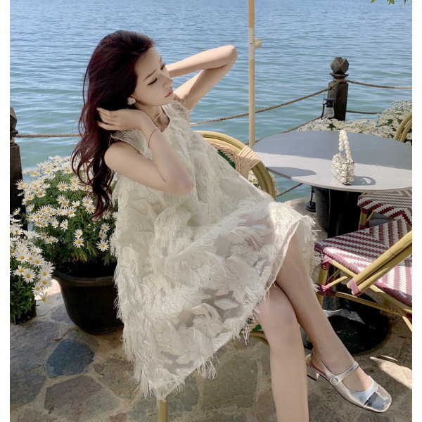 Embossed wheat ear skirt 100