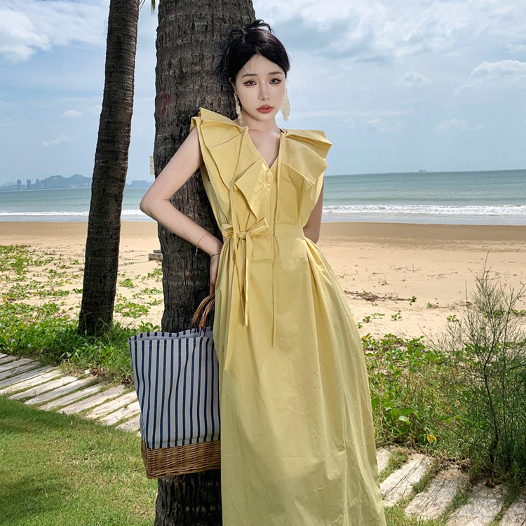 Niche luxury beach dress 92