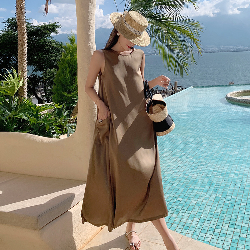 satin sleeveless slip dress 124