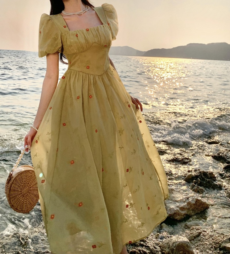 slim waist chiffon forest skirt 133