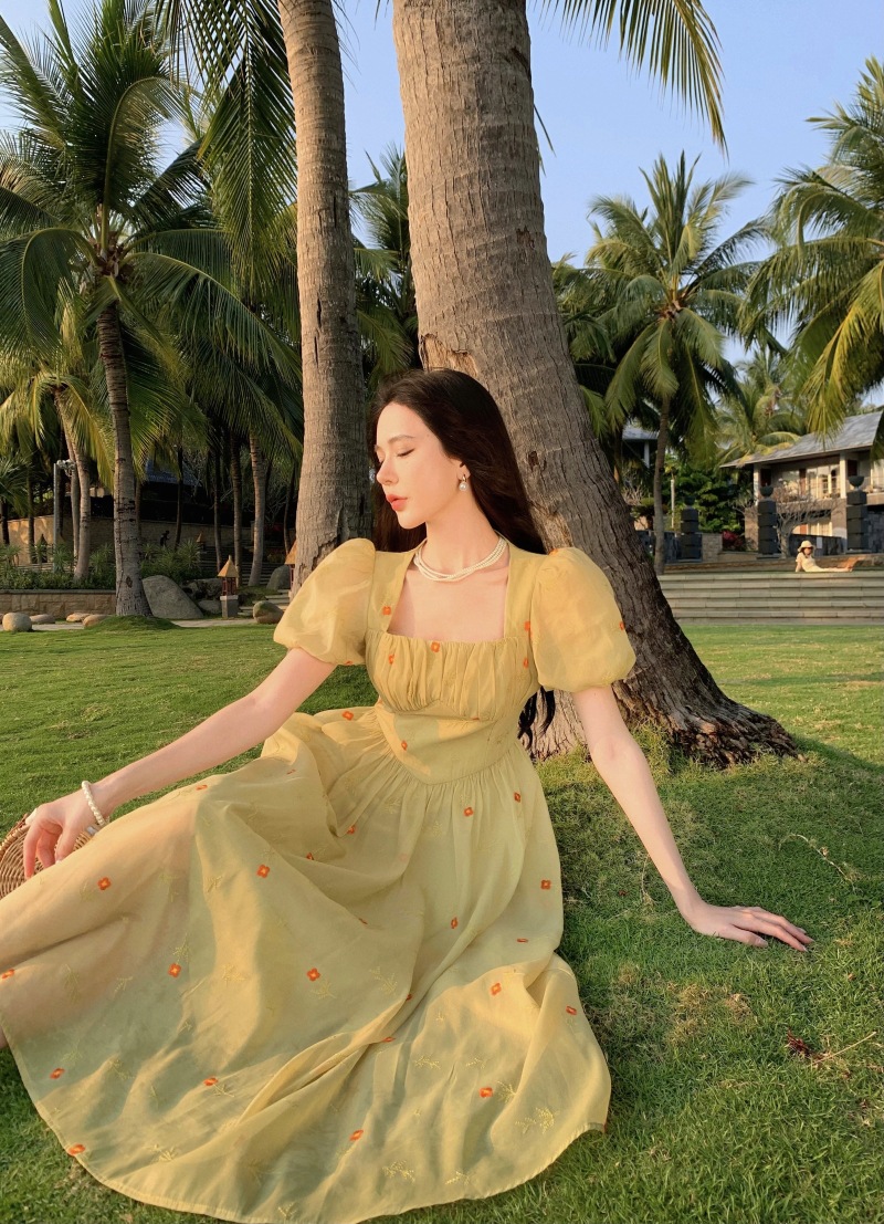 slim waist chiffon forest skirt 133