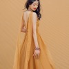 V-neck chiffon long tail skirt 94