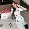 embroidered rose dress 148