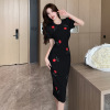 embroidered rose dress 148