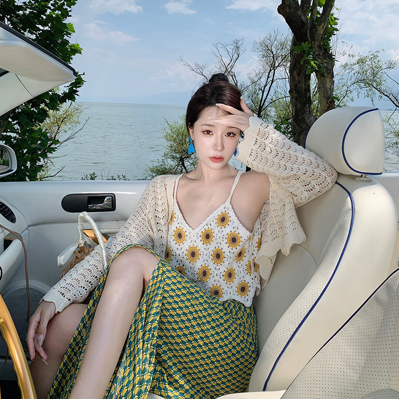 open-knit cardigan 155