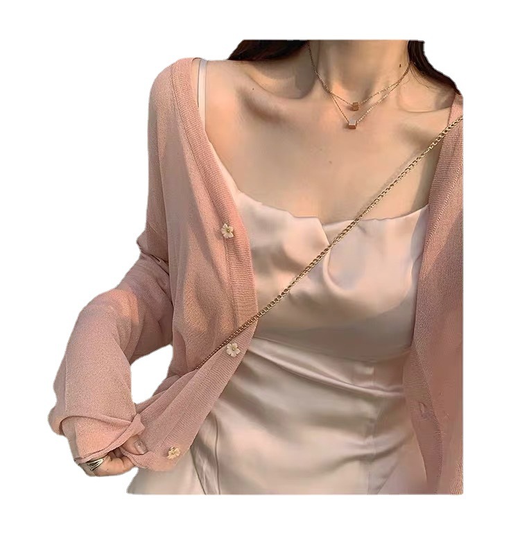 Pink Knit Cardigan Jacket 154