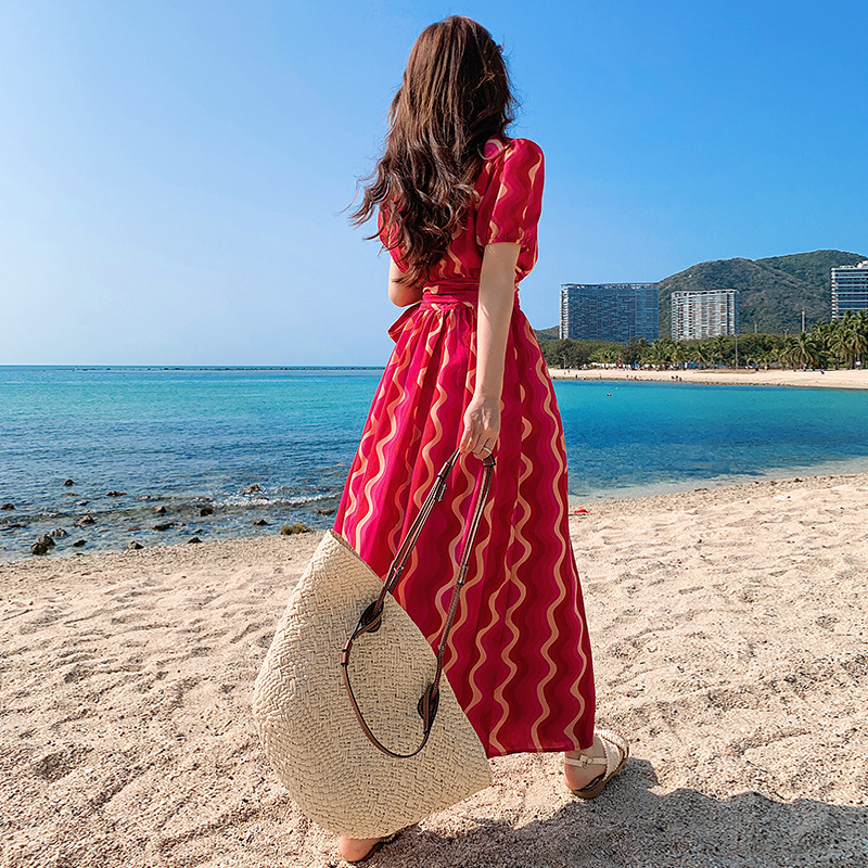 Tea break one piece slit dress 151